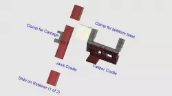 Bracket for Attachment of Caliper to Mini Lathe Carriage