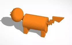 Dog For Monopoly With Pikachu Tail