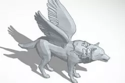 Flying wolf