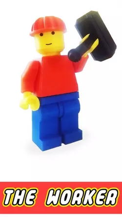 Lego Minifig(x4) worker accessories