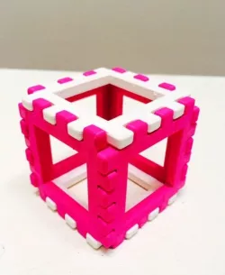 Morphi snap cube inspired by @Mathgrrl Laura Taalman's poly-snaps