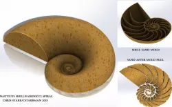 Nautilus Shell Castle (Fabonacci/Logarithmic Spiral)