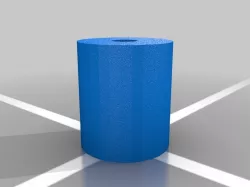 Paint pole to 1/4-20 (tripod-size) hole