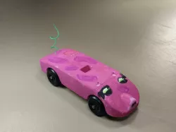 pig themed derby car
