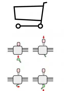 Removable token caddy