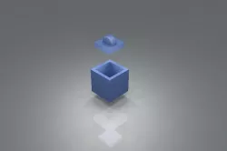 Ring box with lid