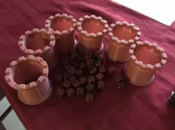 Round Castle Style Dice Cup