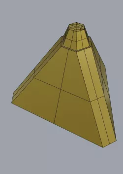  Sand volcano castle tetrahedral modular