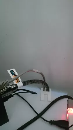 Simple clamp for HDMI & Ethernet cables