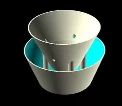 Small Plant Pot with Water container