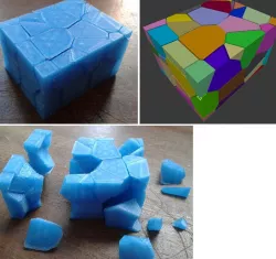 Test print for 3D FIB microstructure