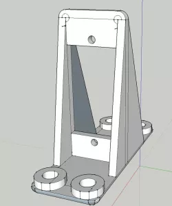 Upright Servo Mount - For TowerPro SG90 9g servo