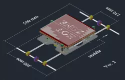 Y carriage with 3 point heatbed leveling