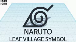 [1DAY_1CAD] NARUTO LEAF VILLAGE SYMBOL