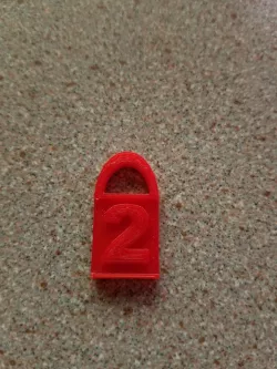 "2" Keychain
