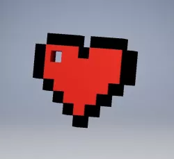 8BITS Zelda heart keychain 