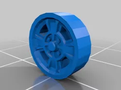 classic wheels low poly