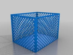 Customizable Lattice Box with solid bottom