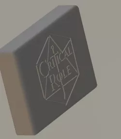 Dice Box with Critical Role Logo