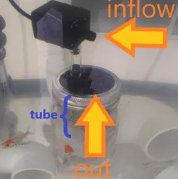 Easy-Print Filter (Mason Jar) for 0.25 in / 8mm ID Aquarium Tube