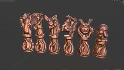 Fire type Pokemon CHess Pack