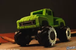 Ford F100 Monstertruck simplified CNC Model "Tamiya Midnight Pumpkin"