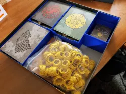 Game of Thrones: The Iron Throne boardgame box inserts