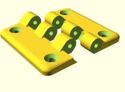 Hinges for Acrylic Doors for Makerbot Replcator 2 / 2X, Flashforge Creator Metal, and similar style 3D printers