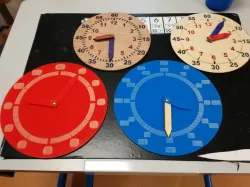 horloges braille ou caractères agrandis braille or enlarged characters clocks lasercut