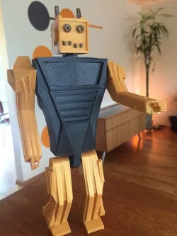 Jointed vintage robot