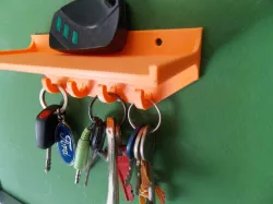 Key holder with shelf