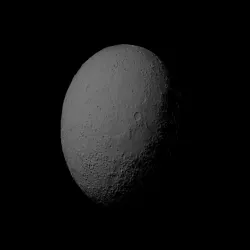 Mercury with exaggerated topography scaled one in sixty million