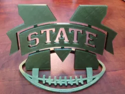 Mississippi State Logo Football Stand