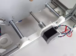 Modified and split Z-stage for Ultimaker 2 Aluminum Extrusion 3D printer