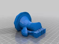 Mushroom pen holder with hole for magnet