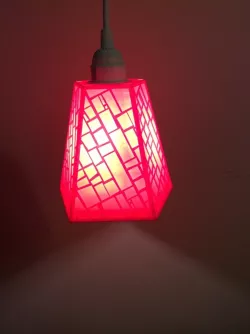 Pendant Lamp Shade - Square Pattern
