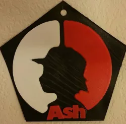 Pokemon - Ash Pokeball Keychain / Wall Art