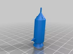 Rocketship 1x1x1.2in