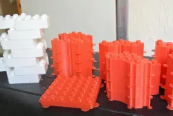 round bricks compatible with comercial lego duplo system