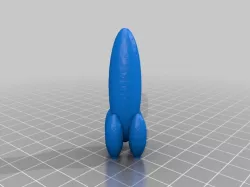 Sleek Retro Space Ship