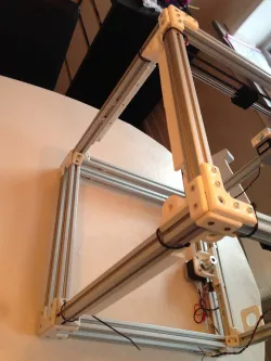 Split LED holder for Ultimaker 2 Aluminum Extrusion 3D printer