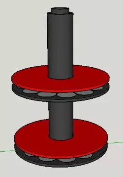 Stack-able Verticle Maglev Spool Holder
