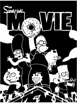 The Simpsons Movie stencil