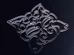 120mm computer fan with Bat pattern