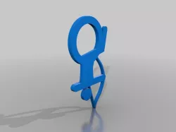 Archery ToiletSign Wheelchair