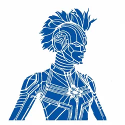Captain Marvel stencil 2