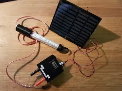 Complete Mini Solar Powerplant -- Komplettes mini Solarkraftwerk