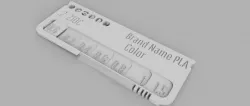 Customizable Filament Swatch (Filament test) Fusion 360 File Version