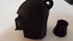 Darth Vader geocache container with tether point