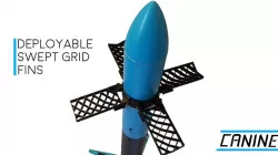 Deployable Swept Grid Fin